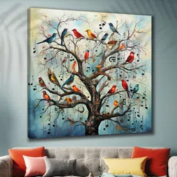 saf Wooden Framed Nature Art Canvas Wall Painting for Home Décor and Office Digital Reprint 20 inch x 20 inch Painting-picture-20