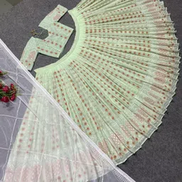 iyalafab Self Design Semi Stitched Lehenga Choli image 5