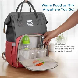 meemee Waterproof Maternity Backpack for Moms with Multiple Pockets & Changing Mat Baby Diaper Bag image 5