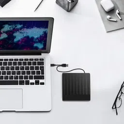 FKU SET OF 3 External CD DVD Drive, USB 3.0 with Type C Portable External DVD Writer image 5