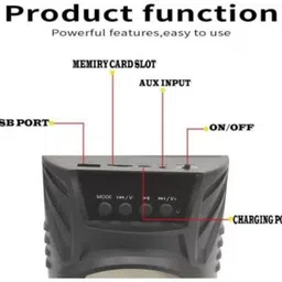 GUGGU Z207_WS03 Super Bass Bluetooth Wireless Portable Speaker 48 W Bluetooth Party Speaker image 5