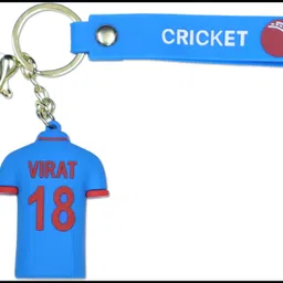 Virat Kohli Indian jersey 3D Silicone Keychain with Amazing Belt or Ribbon_ak248 Key Chain-image-1