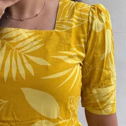 gunini Women A-line Multicolor Midi/Calf Length Dress image 2