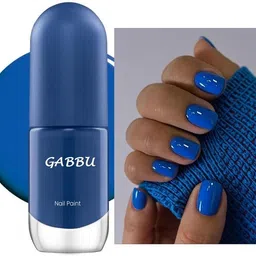 gabbu Gel Shine Nail Polish Long-Lasting Quick-Dry Formula Dark Blue image 1