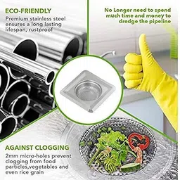 vadhavan Kitchen Sink Stainless Steel Push Down Strainer image 2