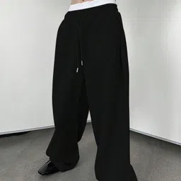 progeny Men Solid Black Track Pants image 3