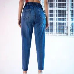 sassafras Women Regular High Rise Blue Jeans image 5