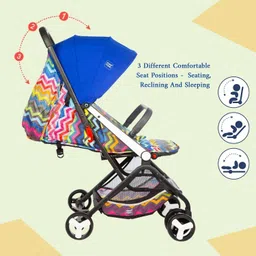 meemee Premium Portable Baby Stroller with Compact Tri-Folding,for 0-3 Yrs Baby/Kids Pram image 3