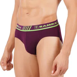 ramraj cotton Pack of 4 Solid Men Brief image 5