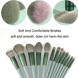 lorshel Travel-Friendly Makeup Brushes | Ergonomic handle for comfortable grip - Dura... image 5