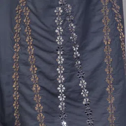 fambee Women Flared Grey Viscose Rayon Trousers image 4