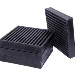 decent air system 6x6x1Inch Rubber Pad Pack of 4 Nos. Rubber Furniture Caster-picture-23