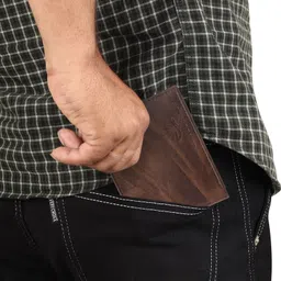 provogue Men Casual, Ethnic, Evening/Party, Formal, Travel, Trendy Brown Artificial Leather Wallet image 4