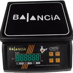 Glancing Made in India Balancia 30kg Electronic Compact Scale, High Quality Digital Weight Machine With Power Adaptor & Inbuilt 4V Re-Chargeable Battery Weighing Scale(Platform Size- 170 x 210mm, Dual Display, 4V Re-Chargeable Battery) /262/UGl Weighing Scale image 4