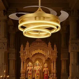 tripping 600mm Modern Luxury Gold Chandelier Ceiling Fan with Remote Chandelier Ceiling Lamp-picture-22