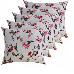actos Combo Set Of 5 Cushion And 2 Microfibre Floral Bolster Pack of 7 image 4
