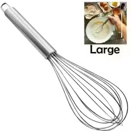 kicthtero Steel whisk । Egg Mixer। hand egg beater। Whisk। Stainless Steel Balloon Whisk image 1