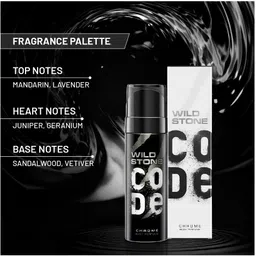 wild stone CODE Steel & Chrome (150 ml each) Perfume Body Spray-For Men image 4