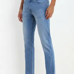 allen solly Men Regular Mid Rise Blue Jeans image 4