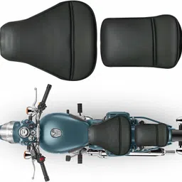wheetoykart Leather Seat Cover Compatible with Royal Enfield Bullet Classic 350cc and 500cc Anti Skid Split Type Cushion for Motorcycle Bike Split Bike Seat Cover For Royal Enfield Classic 350, Classic 500-picture-17