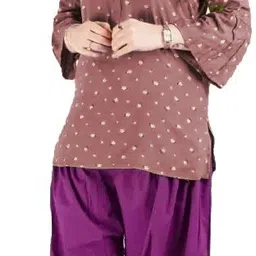 mixfit Wool Blend Solid Women ["Purple"] Salwar-picture-16