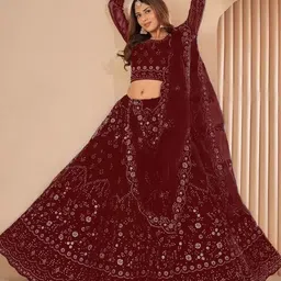 fulpari Embroidered Semi Stitched Lehenga Choli image 4