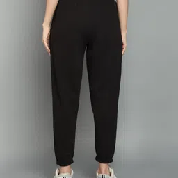 alan jones Women Solid Black Track Pants image 2