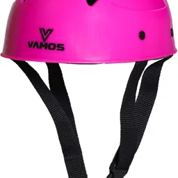 vamos Flourascent Skating Protection Kit - Helmet || Elbow || Knee || Hand Guard Pink Skating Kit image 2