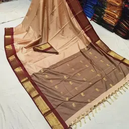 Temple Border Bollywood Cotton Silk Saree-image-56