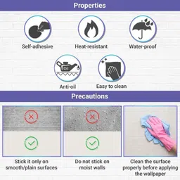 fokrim Vinyl Decorative Grey Wallpaper image 5