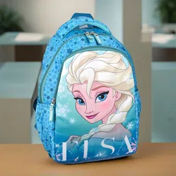 disney 3 Compartments Elsa Backpack School Backpack for Boys & Girls|Green Backpack-picture-23