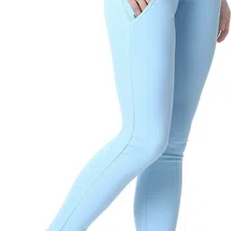 3butterflies Women Skinny High Rise Light Blue Jeans-picture-28