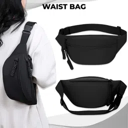 KRAPTICK Waist Bag | Fanny Pack & Crossbody Bag for Travel, Running, Hiking & Gym, Waterproof & Lightweight Belt Bag | Adjustable Money Belt & Waist Pouch for Men image 2