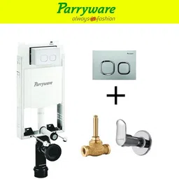 parryware Half Frame Concealed Cistern with concealed body alpha upper part set of 210 Dual Flush Tank-picture-13