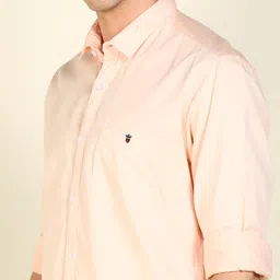 louis philippe jeans Men Slim Fit Solid Spread Collar Casual Shirt image 5