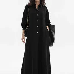 youtique Women Maxi Black Ankle Length Dress-picture-35