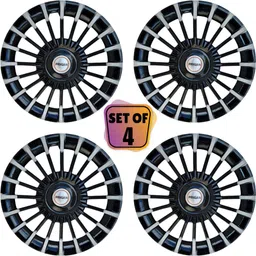 prigan Go+ Marvel Silver Black 13 INCH Wheel Cover For Datsun Go+-picture-19