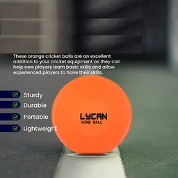 lycan Cricket Wind Ball (Pack of 6) - Made in India Smooth Cricket Cricket Synthetic Ball image 2