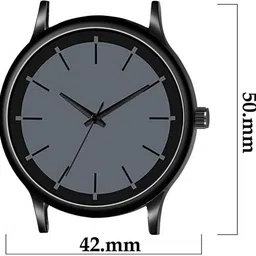nester Full Black Silicon Belt Watch for Men & Boys | Fashion Quartz Watch Analog Watch - For Men SL - 4 GREY image 4