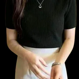 karan gupta Women Short Sleeve Striped Sweatshirt-picture-11