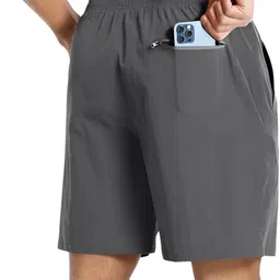 bellwit Solid Men Dark Grey Casual Shorts-picture-19