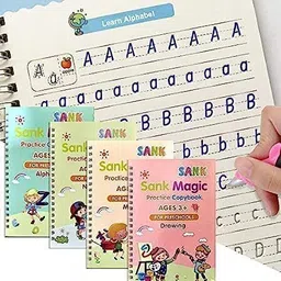 grandfly Magic Writing Kids Reusable Workbook Magic Copy Tracing Practice Refill image 3