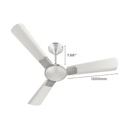 HAVELLS Enticer 5 Star 1200mm 3 Blade BLDC Motor Ceiling Fan with Remote (Dust Resistant, Pearl White Chrome) image 2