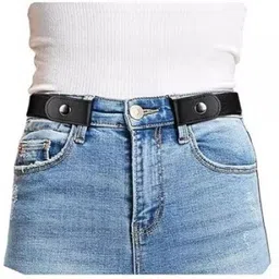 octet Women Formal, Casual, Party Black Texas Leatherite, Fabric Belt-picture-17