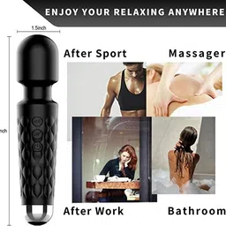 DIVINE CLUB FASHION pain 17 Cordless Handheld Wand Vibrate Machine with 20 Vibration Modes Massager image 3