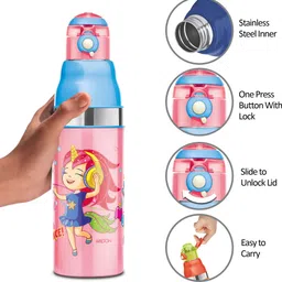 milton Kool Stunner 600 Insulated School Kids Bottle with Inner Steel, 520 ml Bottle image 3