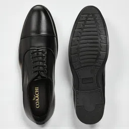 coaachi Men’s Formal Shoes with Synthetic Leather Upper & TPR Sole Oxford For Men image 2