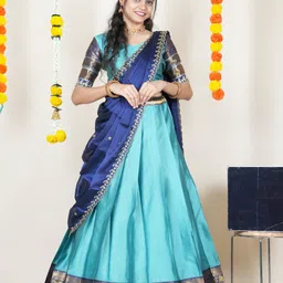 sonu creation Self Design Semi Stitched Lehenga Choli image 1
