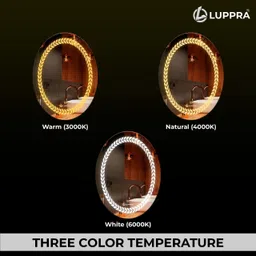 krelix 18X24 inch Oval Wall Mounting Mirror with Light Bathroom Mirror image 5