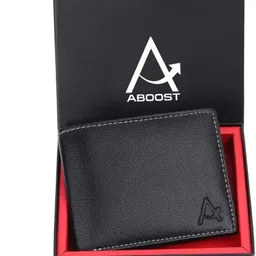 aboost Men Casual, Formal, Evening/Party, Travel, Trendy Black Genuine Leather RFID Wallet-picture-13